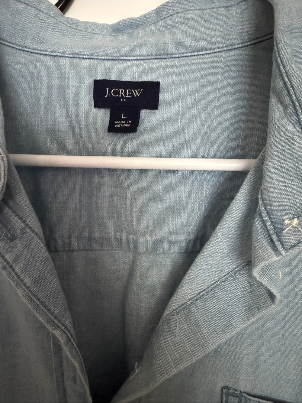 J. Crew Light Blue Chambray Button-Down Shirt